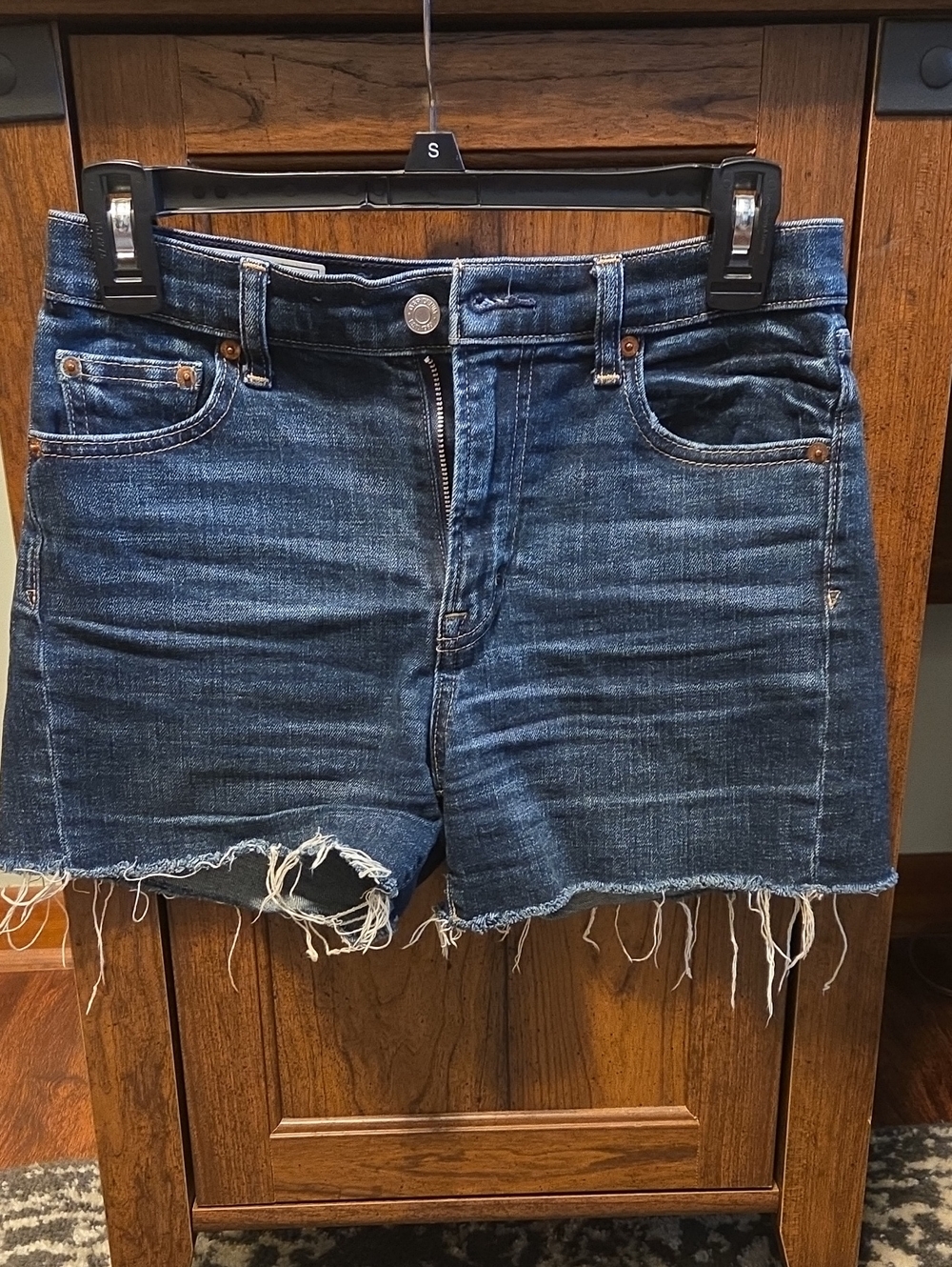 GAP Dark Blue High-Rise Denim Shorts